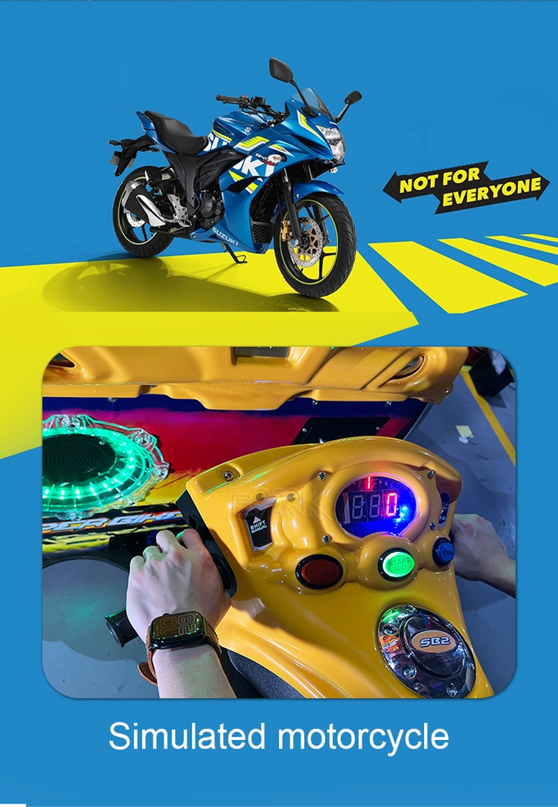 Coin Operated Indoor Simulator FF Motor Racing Game Electronic Motorcycle Arcade Machine