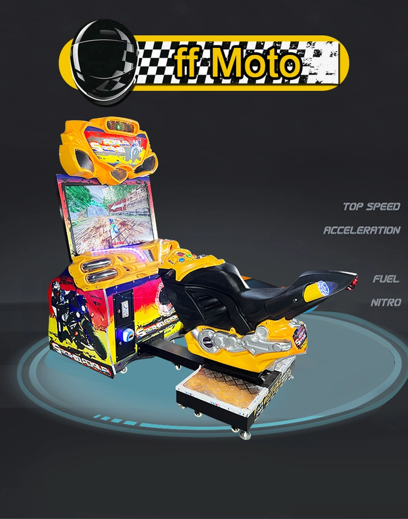 Coin Operated Indoor Simulator FF Motor Racing Game Electronic Motorcycle Arcade Machine