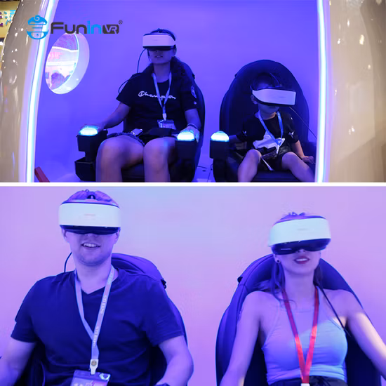 9d Vr Raumkapsel 360-Grad-Autorennen-Spielmaschine, 9d Vr