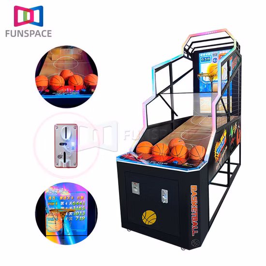 Indoor-Sport 55-Zoll-Bildschirm Videospiele Schießen Basketball Arcade Simulation Basketball Gaming Euqiment Spielmaschine
