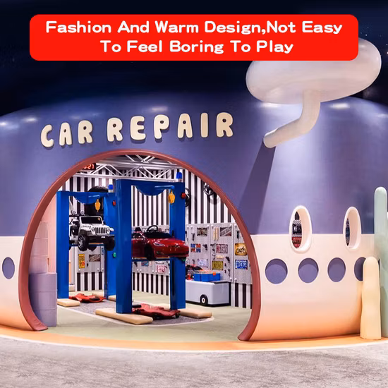 Attraktive Indoor-Spielgeräte, weich gepolstertes, freches Schloss für Kinder